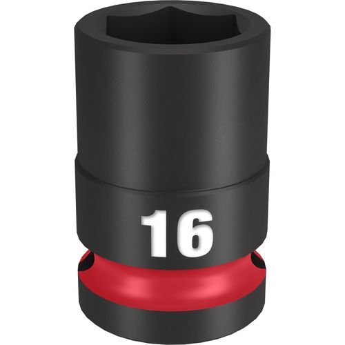 Milwaukee Tool 49-66-6248 SHOCKWAVE Impact Duty 1/2" Drive 16MM Standard 6 Point Socket, 1 EA