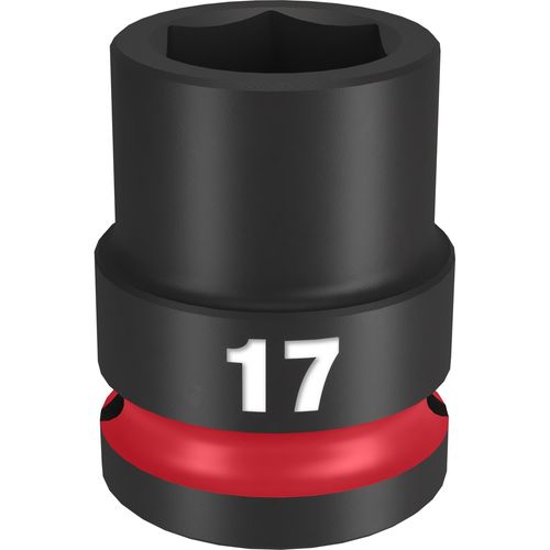 Milwaukee Tool 49-66-6249 SHOCKWAVE Impact Duty 1/2" Drive 17MM Standard 6 Point Socket, 1 EA