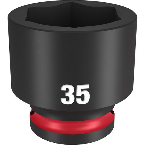 Milwaukee Tool 49-66-6267 SHOCKWAVE Impact Duty 1/2" Drive 35MM Standard 6 Point Socket, 1 EA