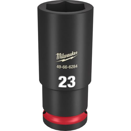Milwaukee Tool 49-66-6284 SHOCKWAVE Impact Duty 1/2" Drive 23MM Deep 6 Point Socket, 1 EA