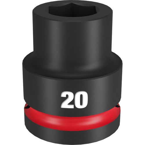 Milwaukee Tool 49-66-6358 SHOCKWAVE Impact Duty 3/4" Drive 20MM Standard 6 Point Socket, 1 EA
