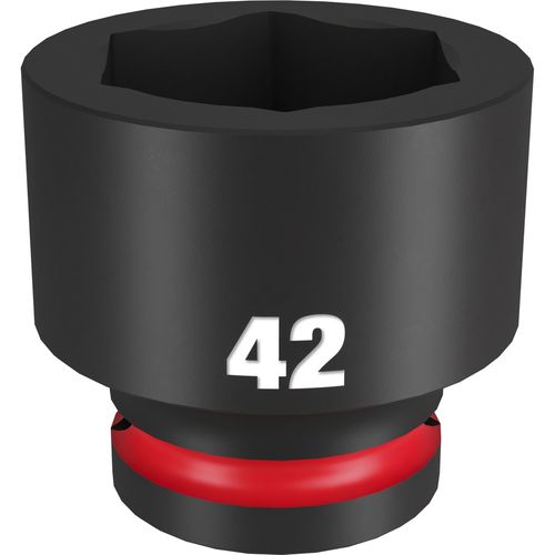 Milwaukee Tool 49-66-6380 SHOCKWAVE Impact Duty 3/4" Drive 42MM Standard 6 Point Socket, 1 EA