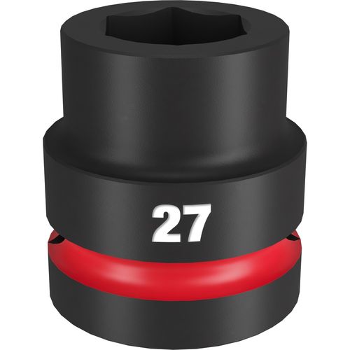 Milwaukee Tool 49-66-6592 SHOCKWAVE Impact Duty 1" Drive 27MM Standard 6 Point Socket, 1 EA