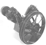 Schulz 932.9324-0 MSL 40 MAX, Reciprocating Two Stage Bare Pump, 10 HP, 2 Cylinder, 28.9 CFM@90PSI, 1020 RPM