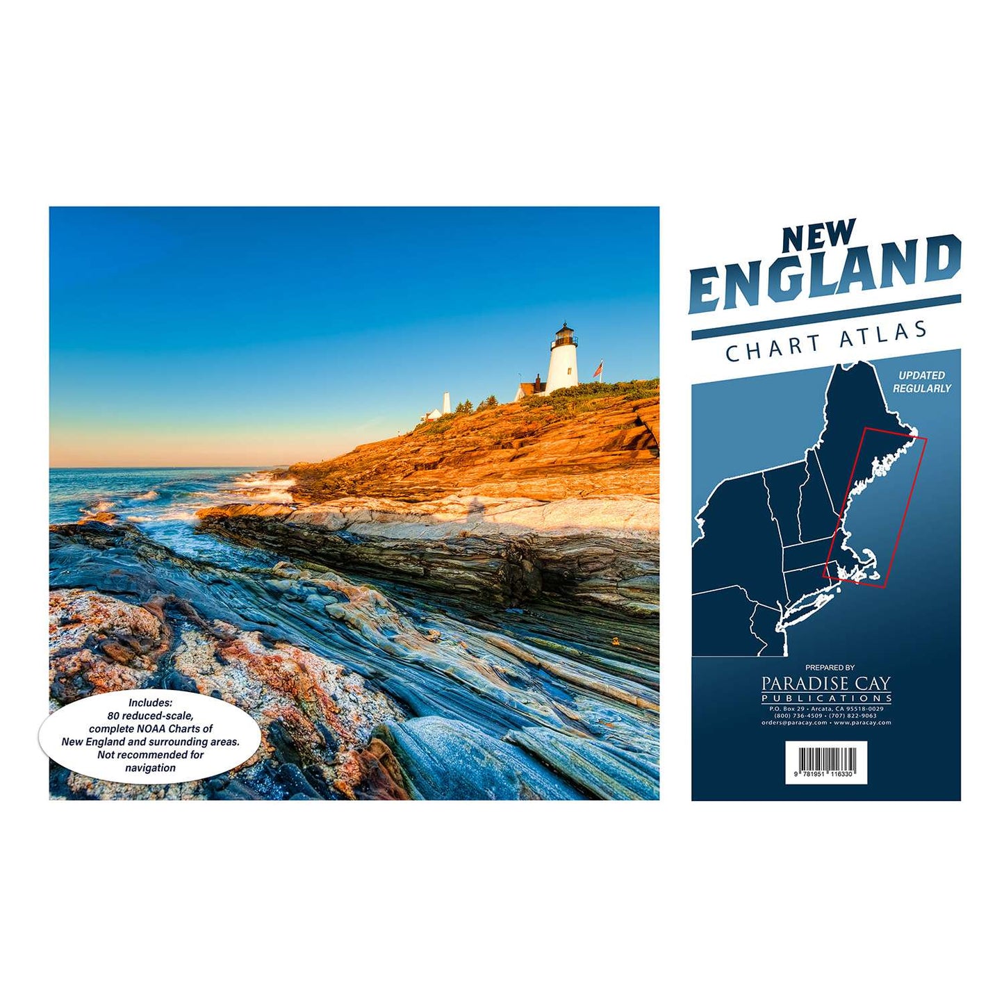 Paradise Clay IHP_NECB1 New England Chart Atlas (12x18 spiral-bound)