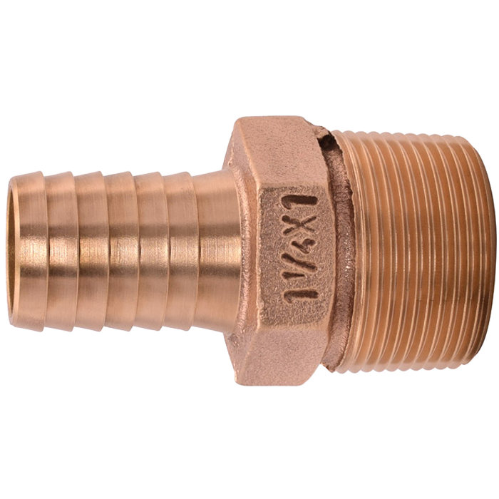 Legend Valves 312-014NL 1" x 3/4" No Lead Cast Bronze Insert x MNPT Reducing Adapter