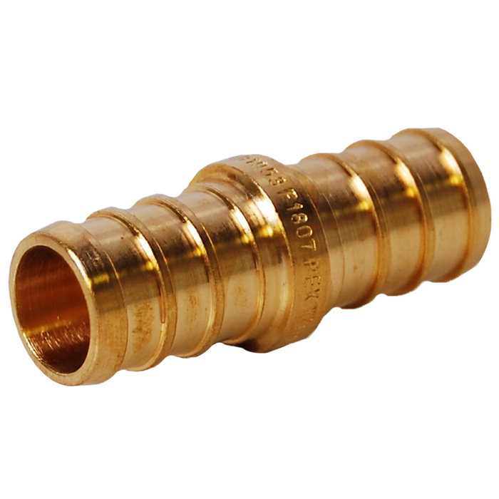 Legend Valves 460-506NL 1-1/4" No Lead DZR Forged Brass Crimp/Cinch PEX Coupling