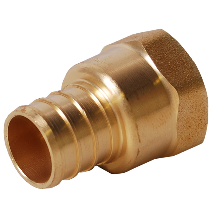 Legend Valves 460-705NL 1/2" No Lead DZR Forged Brass Crimp/Cinch PEX x FNPT Adapter