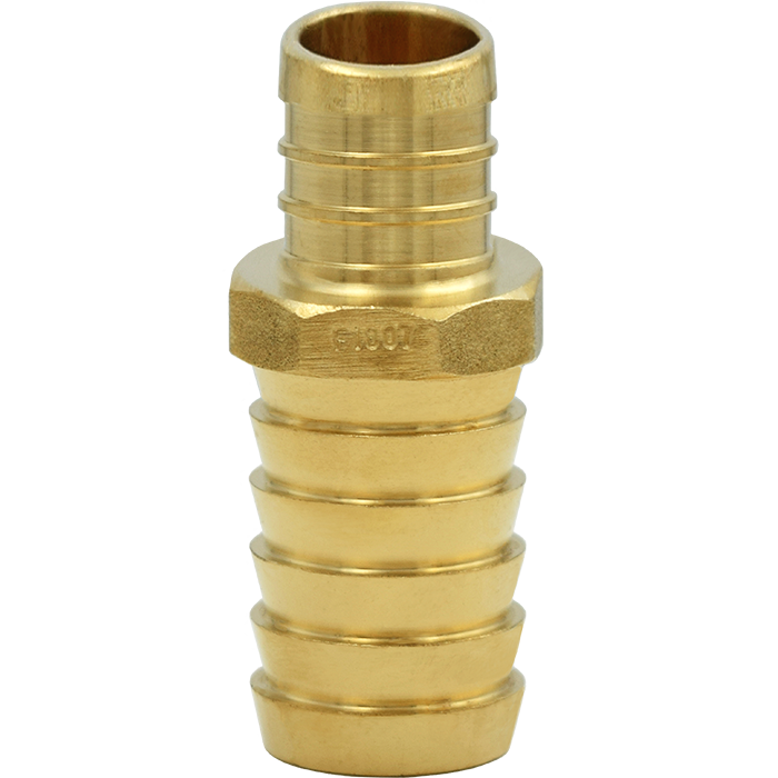 Legend Valves 460-805NL 1" No Lead DZR Forged Brass Crimp/Cinch PEX x Insert Adapter