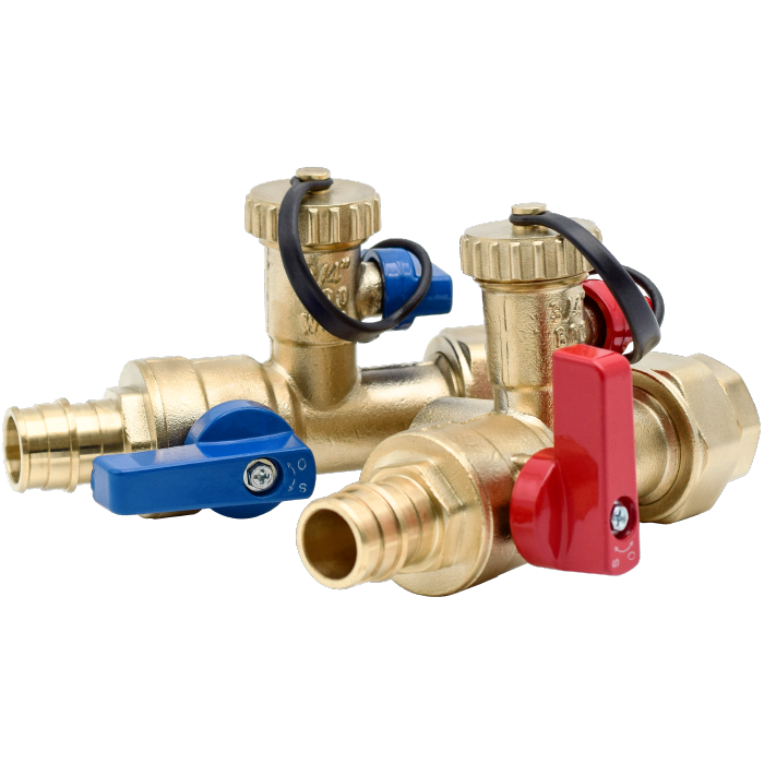 Legend Valves 101-260NL 1" No Lead Forged Brass Cold Expansion Pex Tankless Water Heater Valve Kit