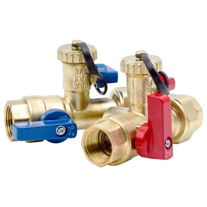 Legend Valves 101-156NL 1" No Lead Forged Brass FNPT Tankless Water Heater Valve Kit
