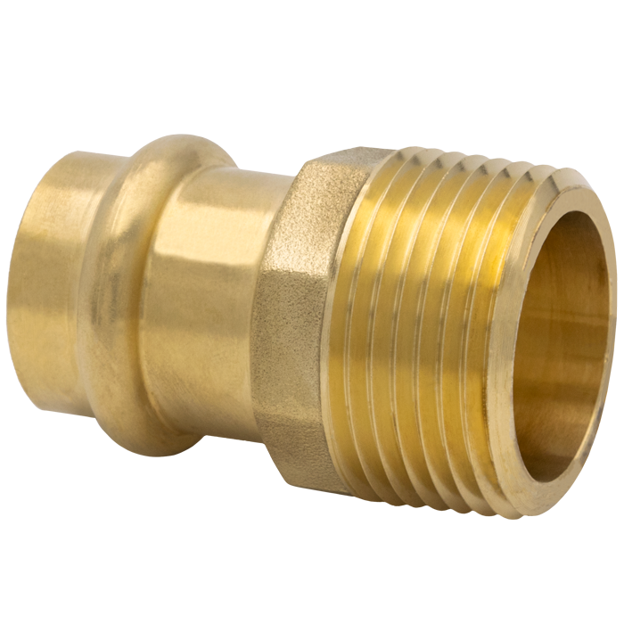 Legend Valves 450-788P 1" x 1-1/4" LegendPress No Lead DZR Forged Brass MNPT Reducing Adapter
