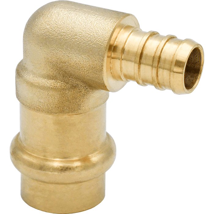 Legend Valves 450-923P 1/2" LegendPress No Lead DZR Forged Brass Crimp/Cinch PEX Elbow