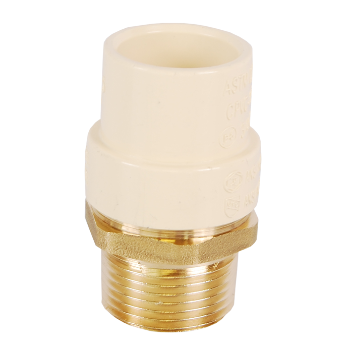 Legend Valves 302-405NL 1" No Lead Brass MNPT x CPVC Transition Fitting