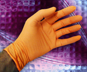 SOS Cleanroom NPXO103 NPXO Series Orange Nitrile Exam Gloves (1000/Case)