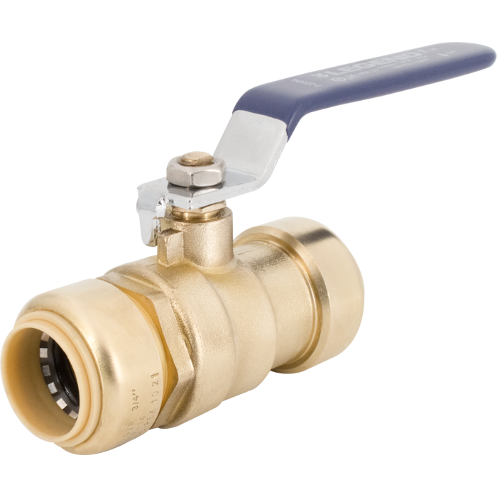 Legend Valves 456-005NL 1" Insta-Loc II No Lead DZR Forged Brass Push Fit Ball Valve