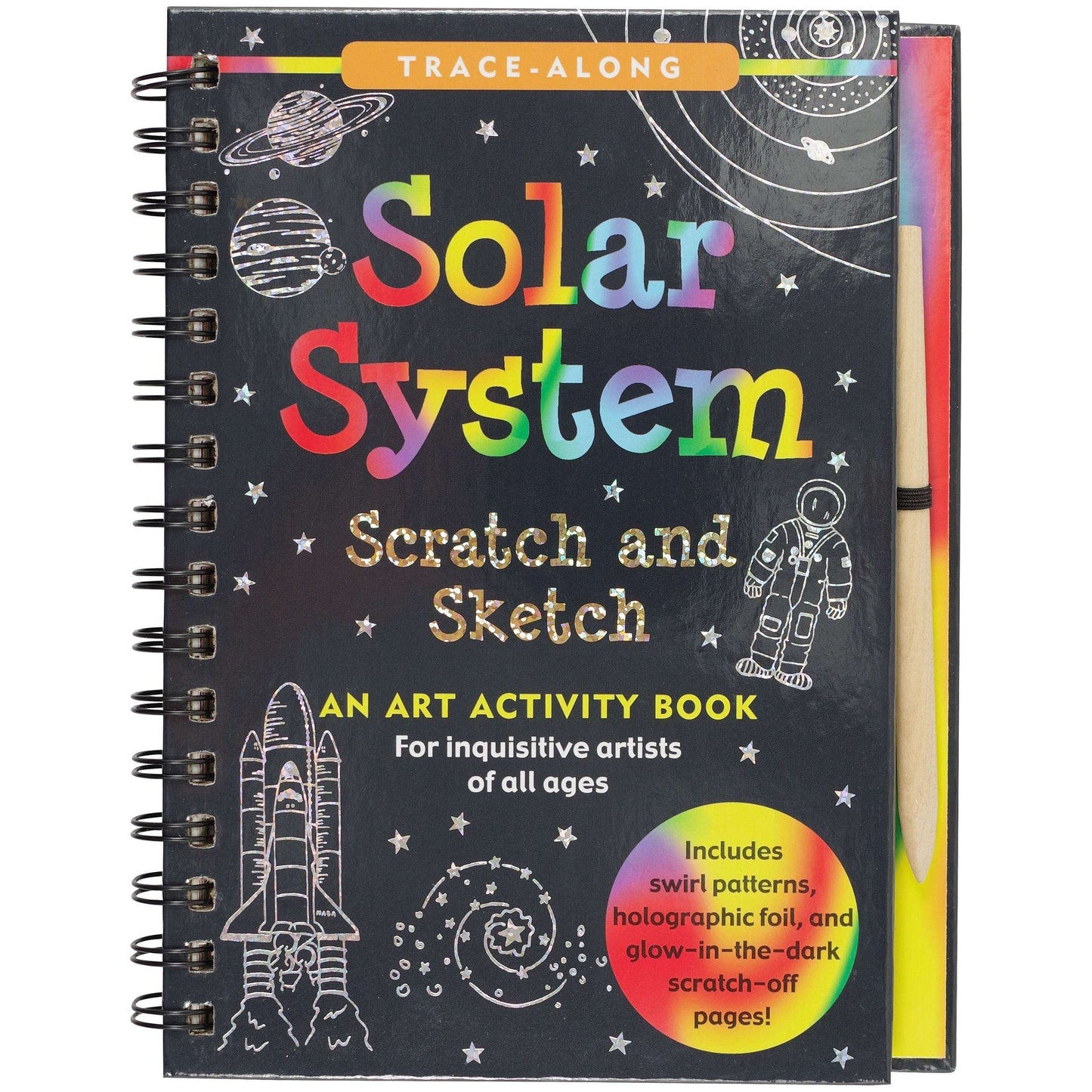 Paradise Clay PPP048 Scratch & Sketch Solar System - Book