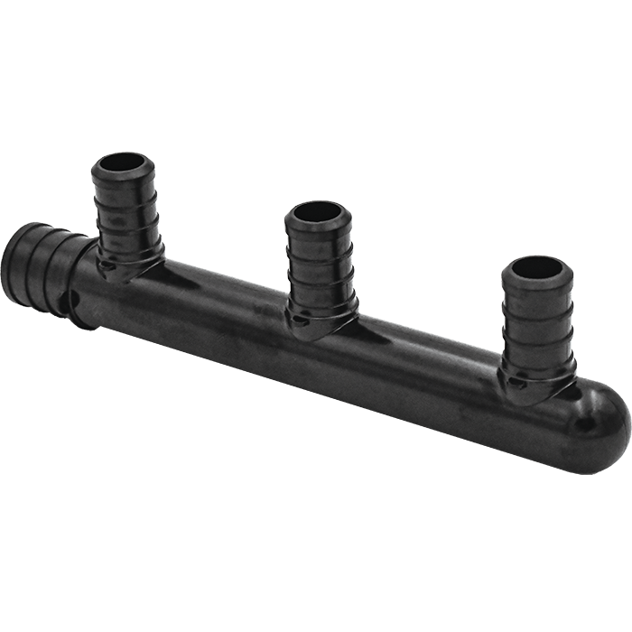 Legend Valves 461-255 3/4" x Closed x 1/2" PPSU Plastic Crimp/Cinch PEX x Closed Multi-Port Tee