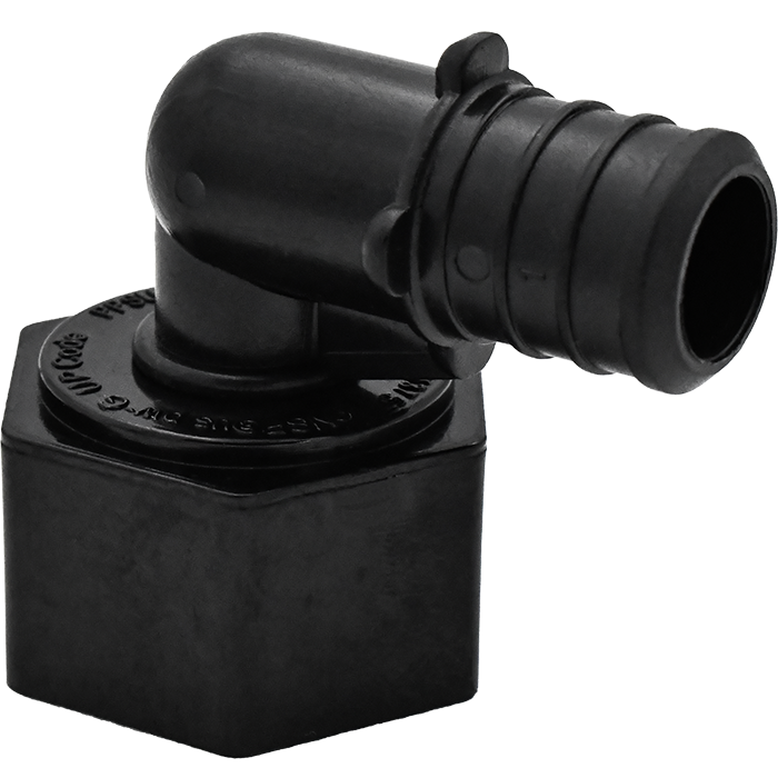 Legend Valves 461-045 3/4" PPSU Plastic Crimp/Cinch PEX x FNPT Swivel Elbow