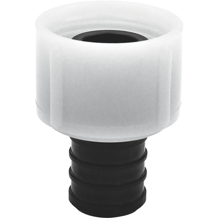 Legend Valves 461-822 3/8" x 1/2" PPSU Plastic Crimp/Cinch PEX x FNPT Swivel Adapter