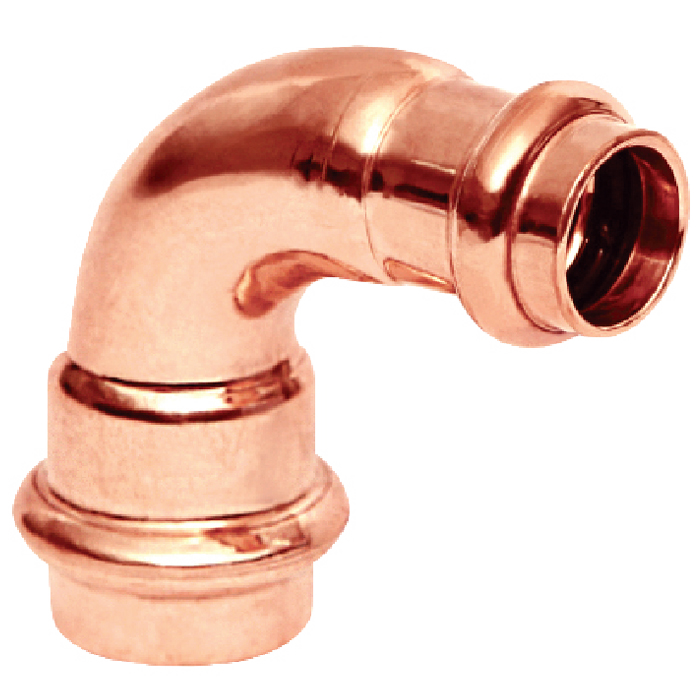 Legend Valves 450-109P 3/4" x 1/2" LegendPress Copper 90° Reducing Elbow