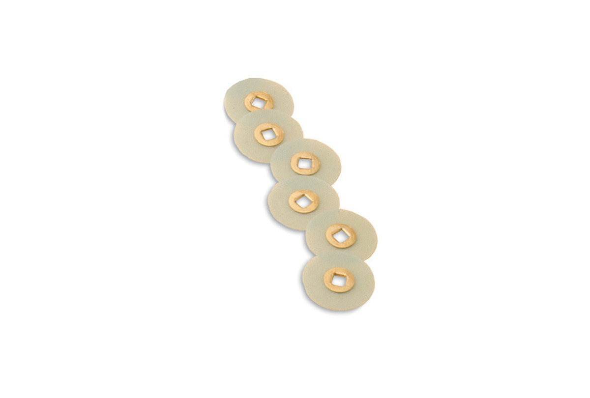 Grobet USA® 10.01122 Magnum Sanding Discs, 5/8″ Diameter, Fine Grit, Aluminum Oxide, Brass Center, EA