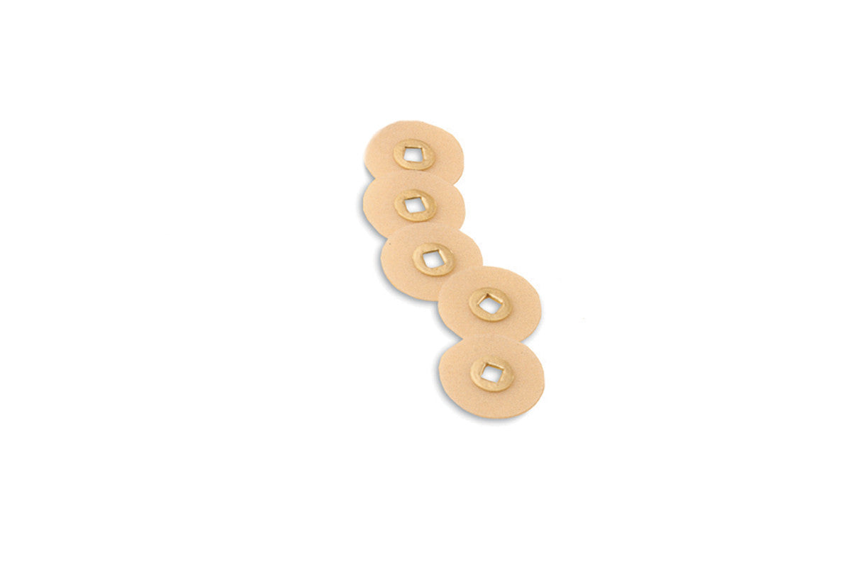 Grobet USA® 10.01125 Magnum Sanding Discs, 5/8″ Diameter, Medium Grit, Aluminum Oxide, Brass Center, EA