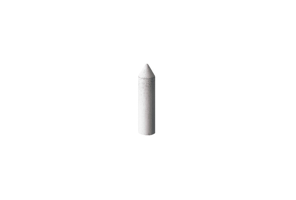Grobet USA® 10.01373 Silicone Bullet, 1″ X 1/4″, White, 100 Grit, 1 DZ