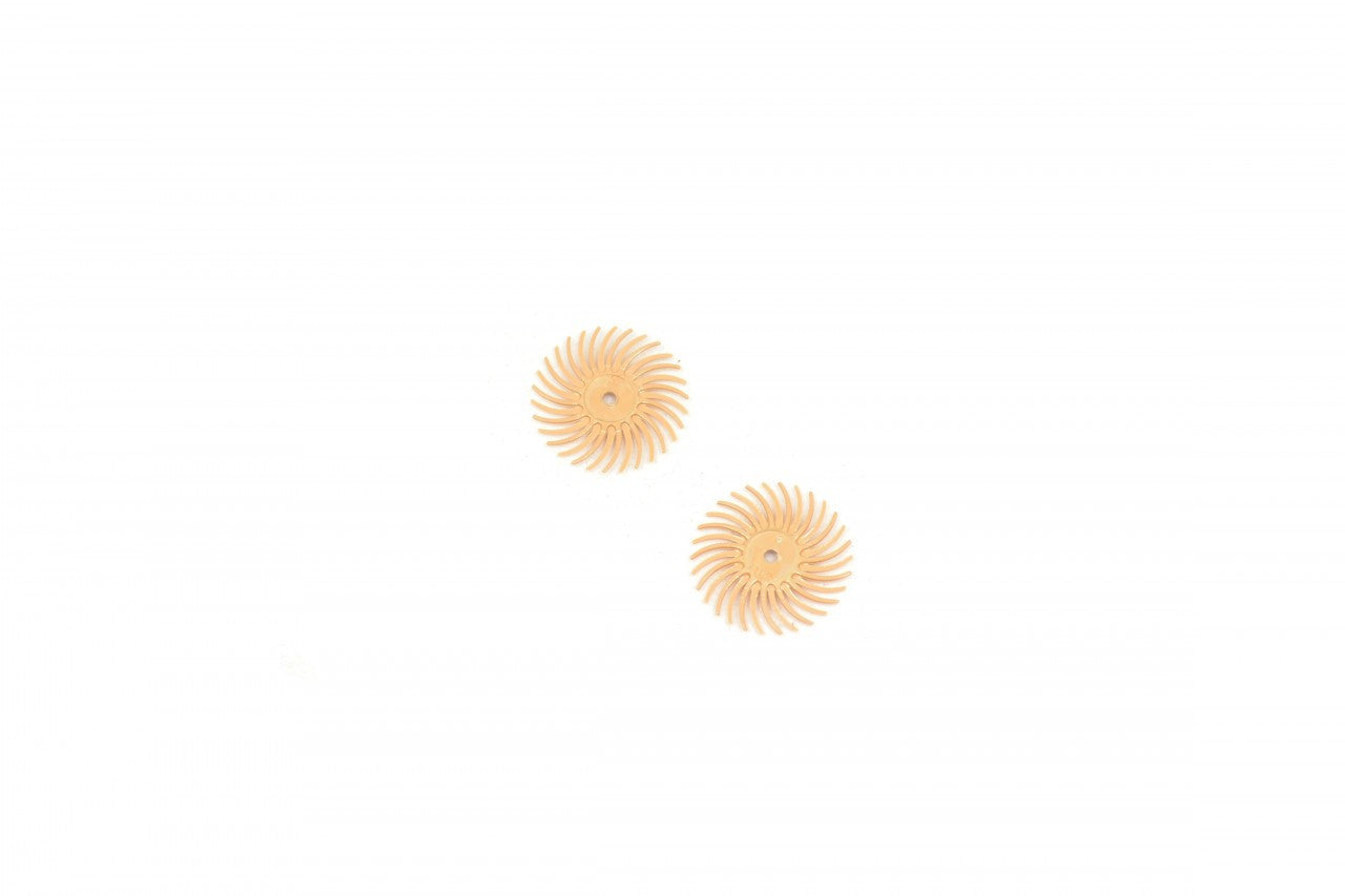 Grobet USA® 10.3505 3M 3-Radial Bristle Discs, 3/4″ Diameter, 6 Micron, PEAch, EA