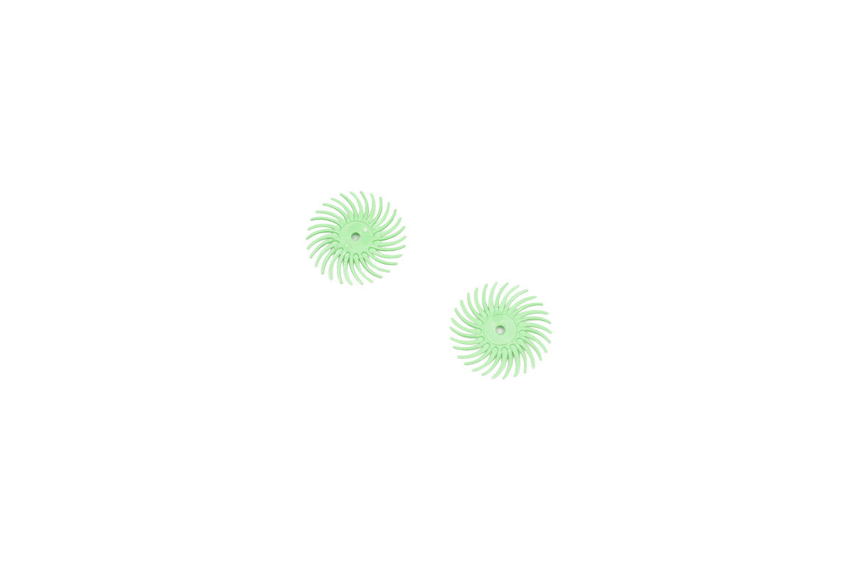 Grobet USA® 10.3506 3M 3-Radial Bristle Discs, 3/4″ Diameter, 1 Micron, Lt. Green, EA