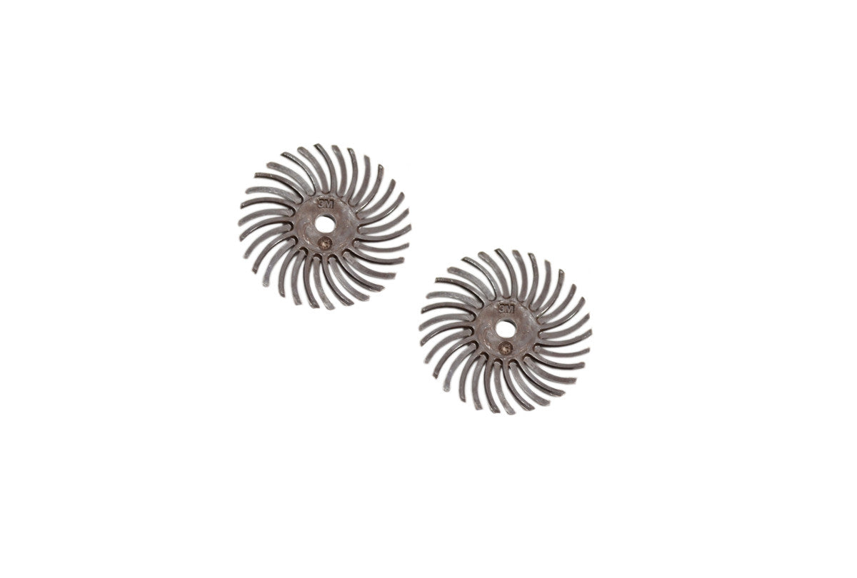 Grobet USA® 10.3513 3M 3-Radial Bristle Discs, 1″ Diameter, 36 Grit, Brown, EA
