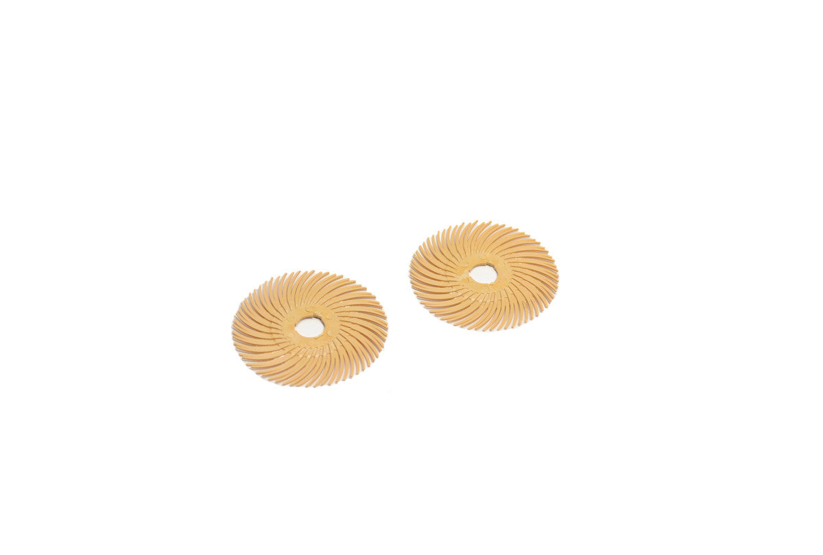 Grobet USA® 10.3522 3M 3-Radial Bristle Discs, 2″ Diameter, 6 Micron, PEAch, EA