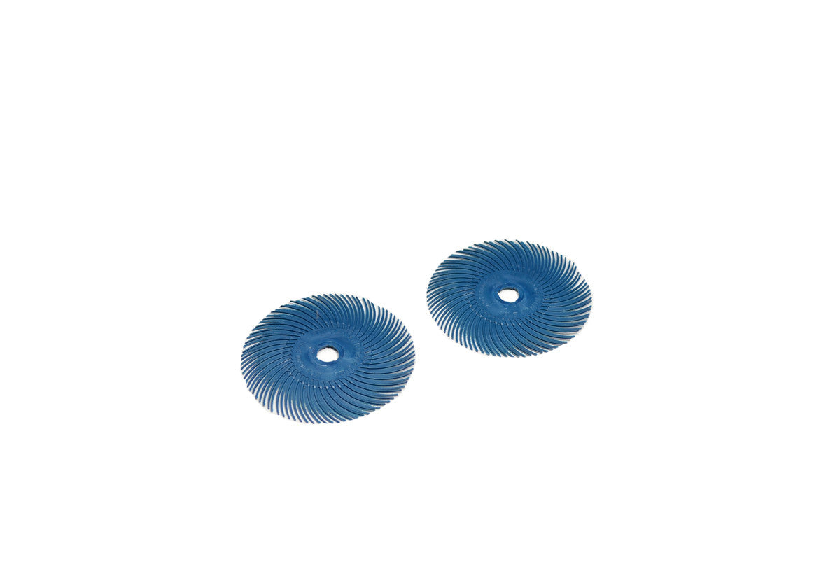 Grobet USA® 10.3527 3M 3-Radial Bristle Discs, 3″ Diameter, 400 Grit, Blue, EA