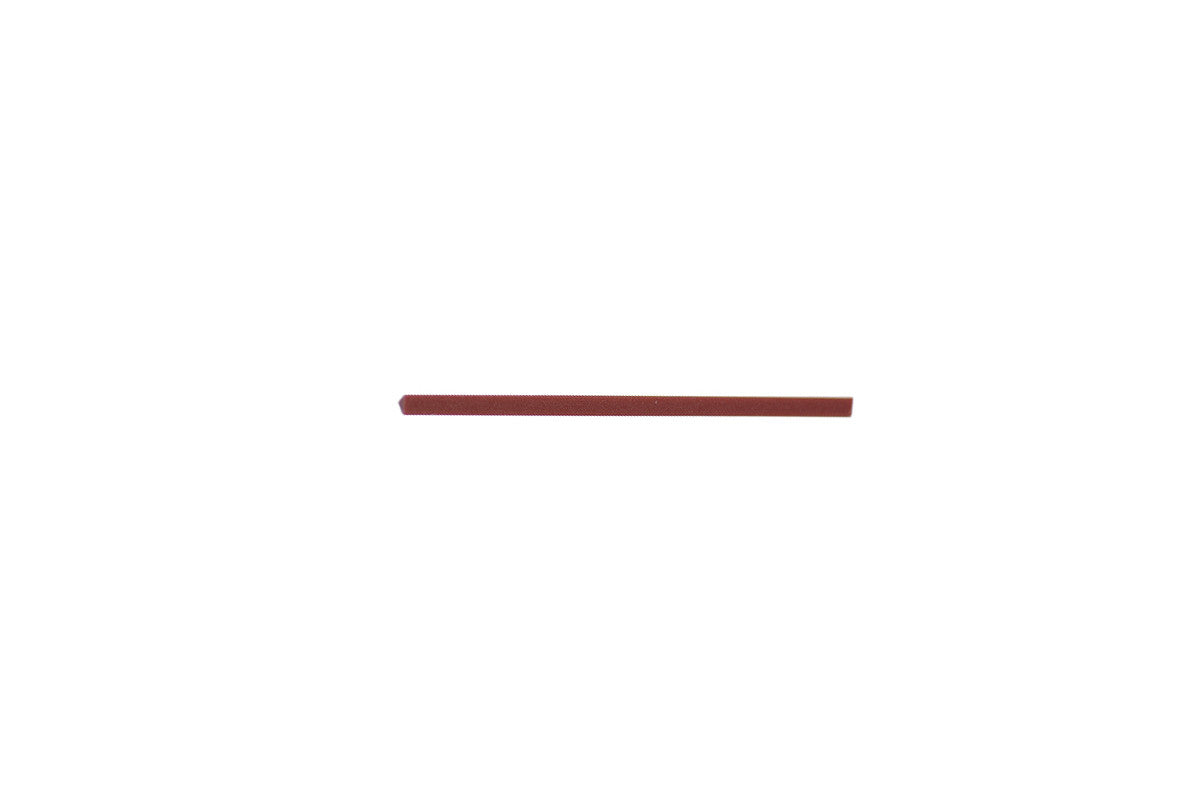 Grobet USA® 10.433 Ruby Midget Stone, Triangle, 2″ X .080″, EA