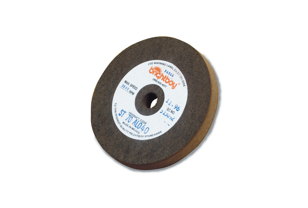 Grobet USA® 10.698 Brightboy Wheel, 4″ X 3/4″, 1/2″ Arbor Hole, EA