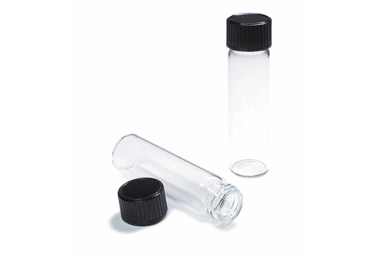 Grobet USA® 15.108 Glass Storage Bottles With Screw Top, 1 DZ