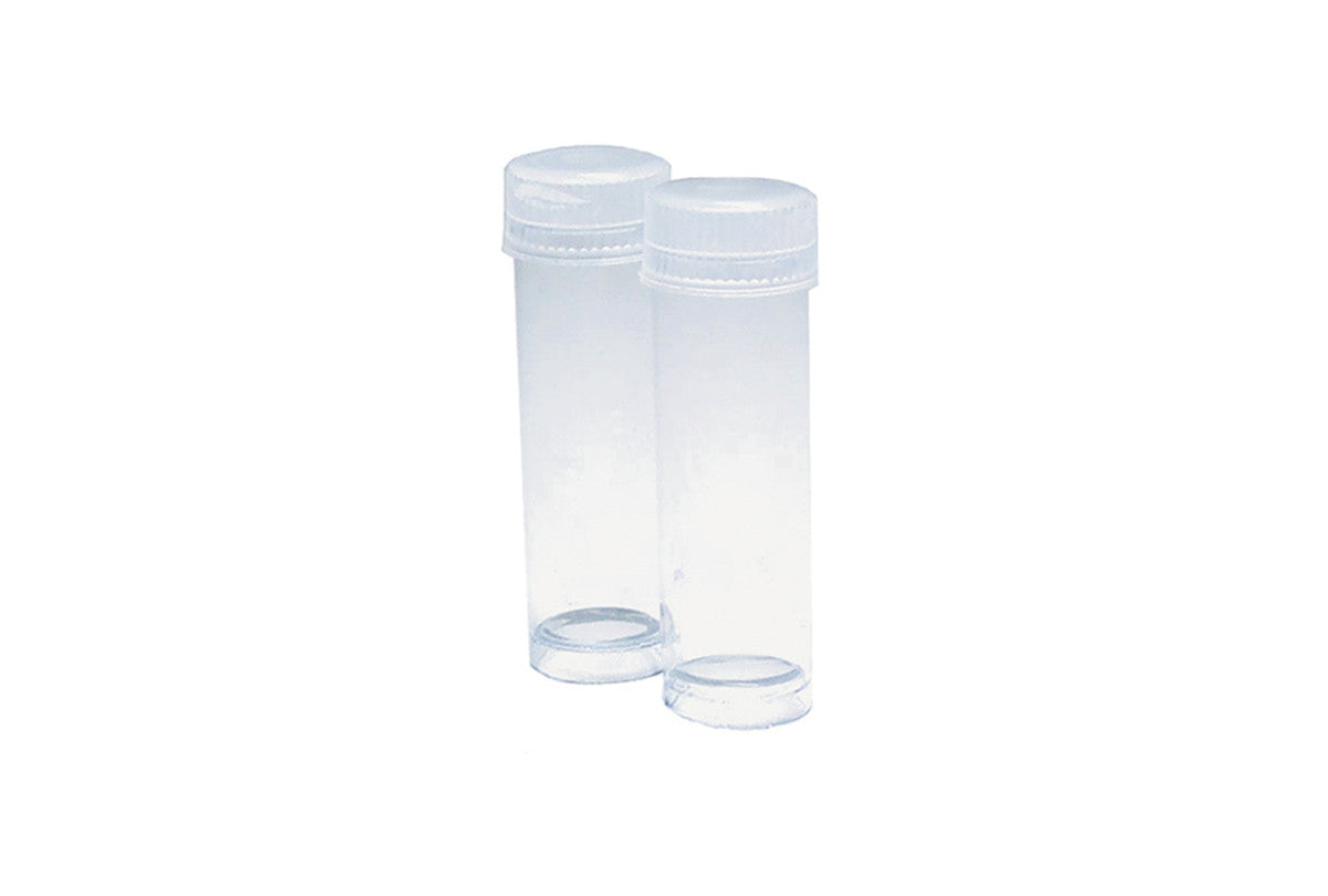 Grobet USA® 15.113 Plastic Storage Bottles With Tops, 5/8″ X 1-1/2″, 1 DZ