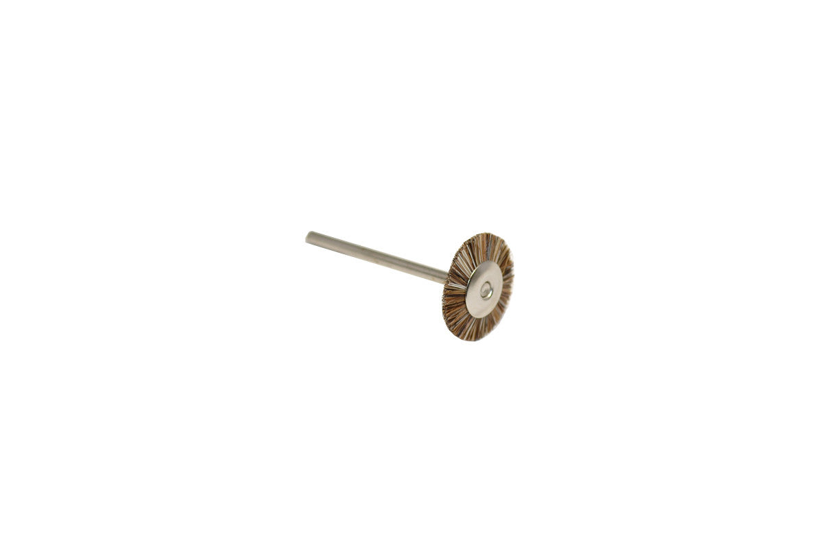 Grobet USA® 16.0696 Medium Stiffness Bristle Wheel Brush, 3/4″ Diameter 3/32″ Shank, 1 DZ