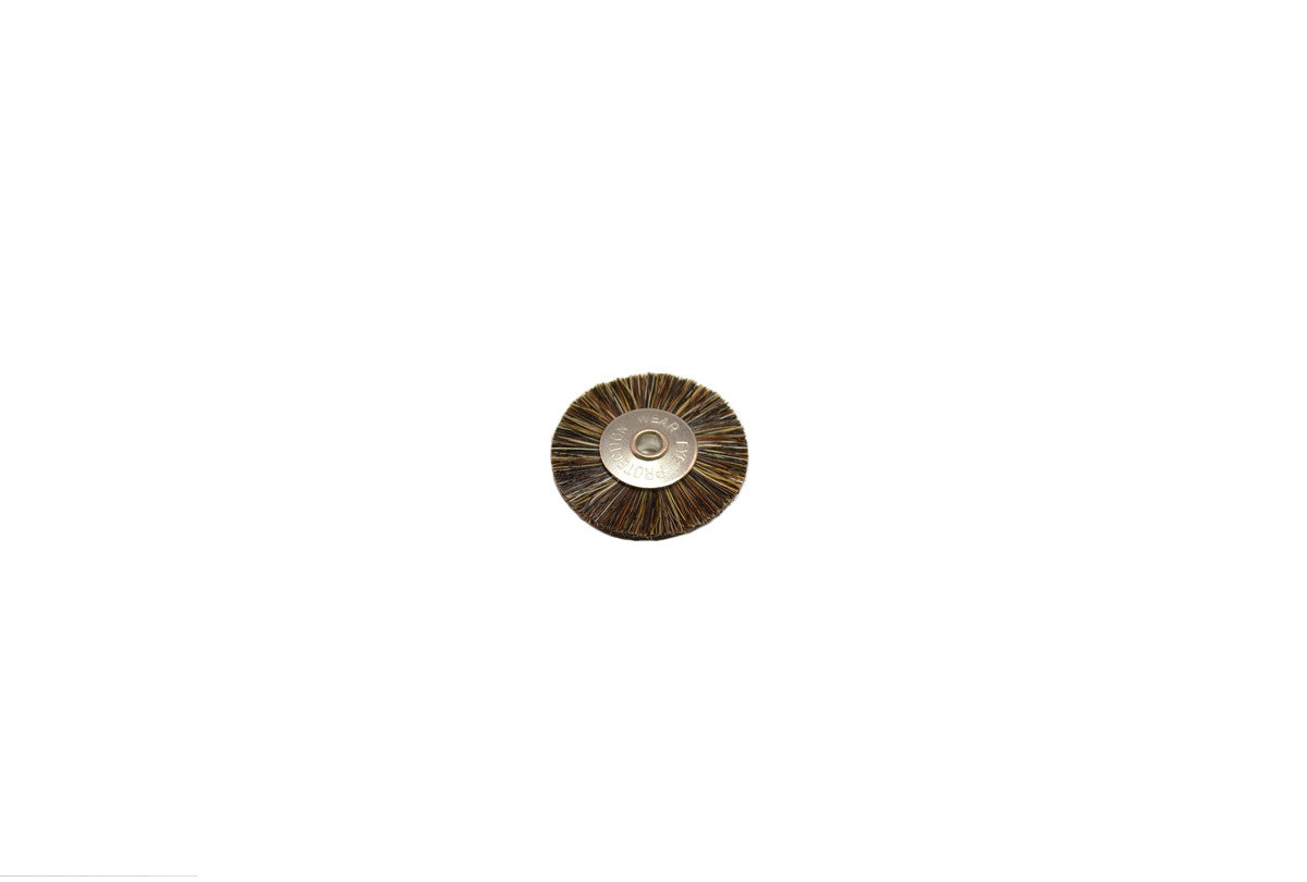 Grobet USA® 16.0811 Medium Stiffness Bristle Wheel Brush, 1″ Diameter 1/8″ Arbor Hole, 1 DZ