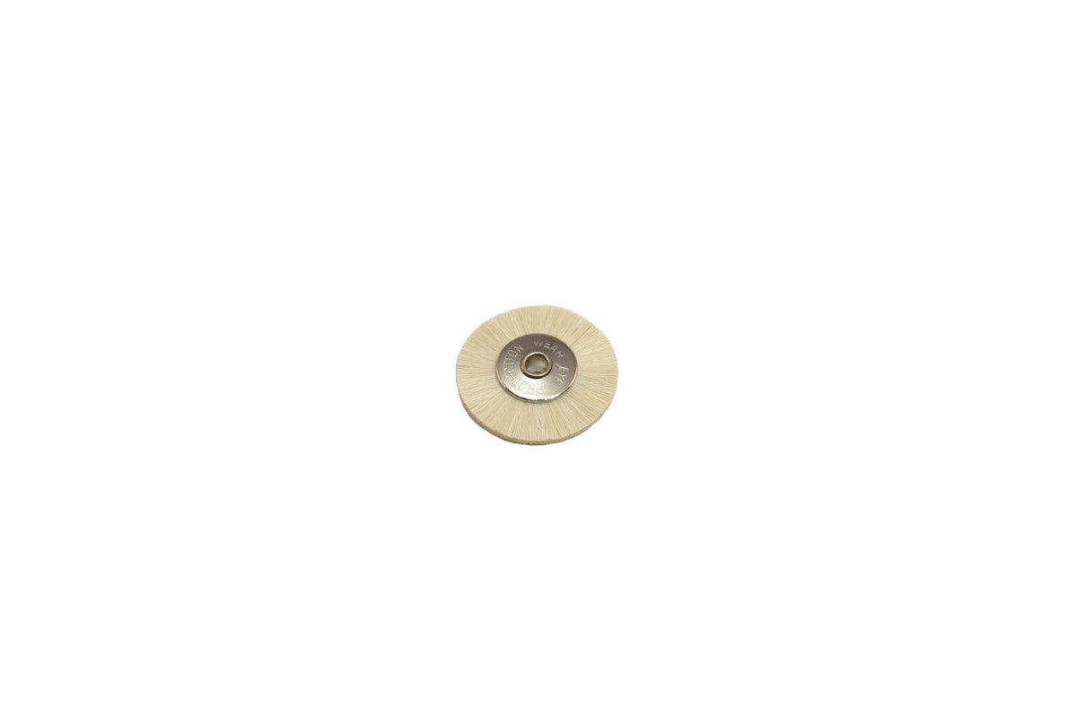 Grobet USA® 16.0814 Soft Bristle Wheel Brush, 1″ Diameter 1/8″ Arbor Hole, 1 DZ
