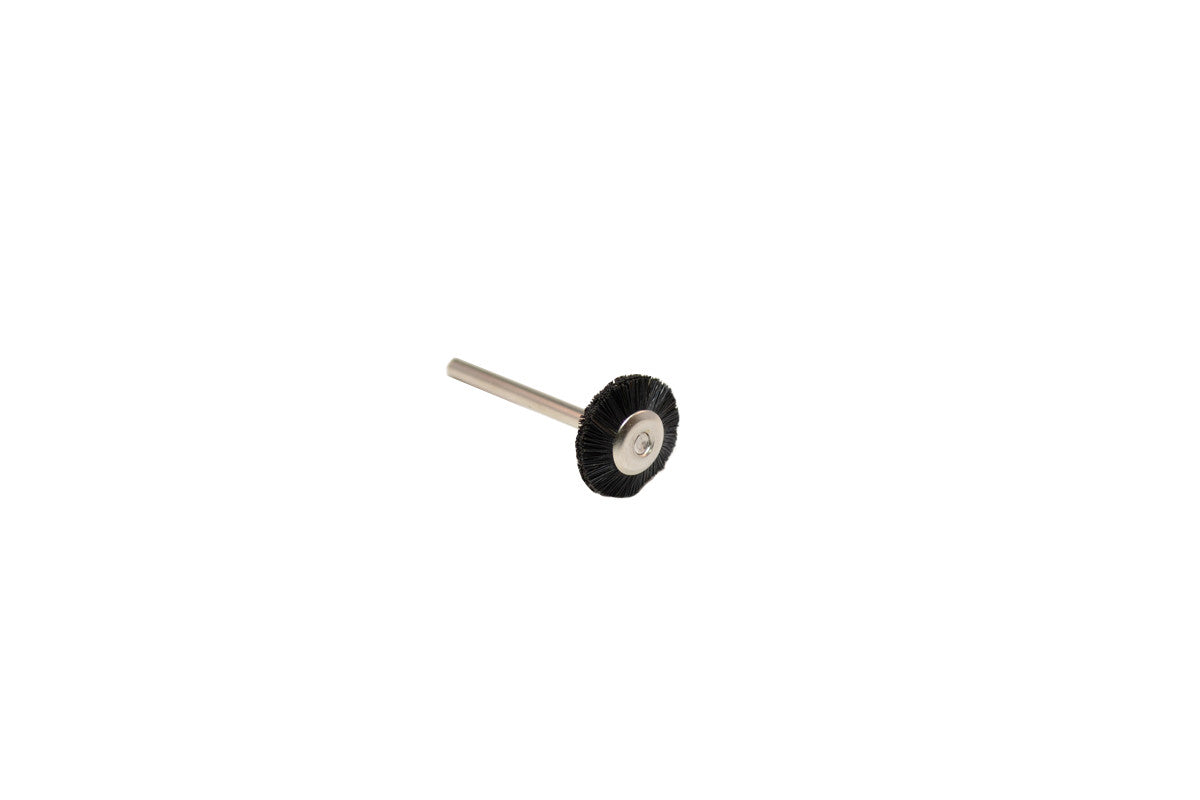 Grobet USA® 16.617 Stiff Bristle Wheel Brush, Double Section, 3/4″ Diameter 1/8″ Shank, 1 DZ