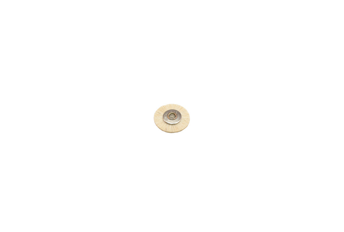 Grobet USA® 16.662 Extra Soft Bristle Wheel Brush, 3/4″ Diameter 1/8″ Arbor Hole, 1 DZ