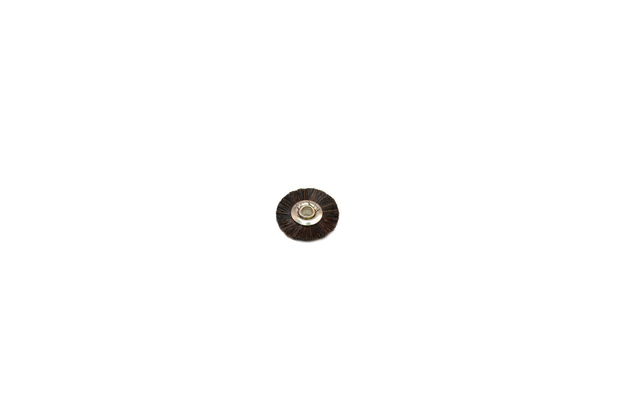 Grobet USA® 16.681 Medium Stiffness Bristle Wheel Brush, 3/4″ Diameter 1/8″ Arbor Hole, 1 Gross (144 Pcs)