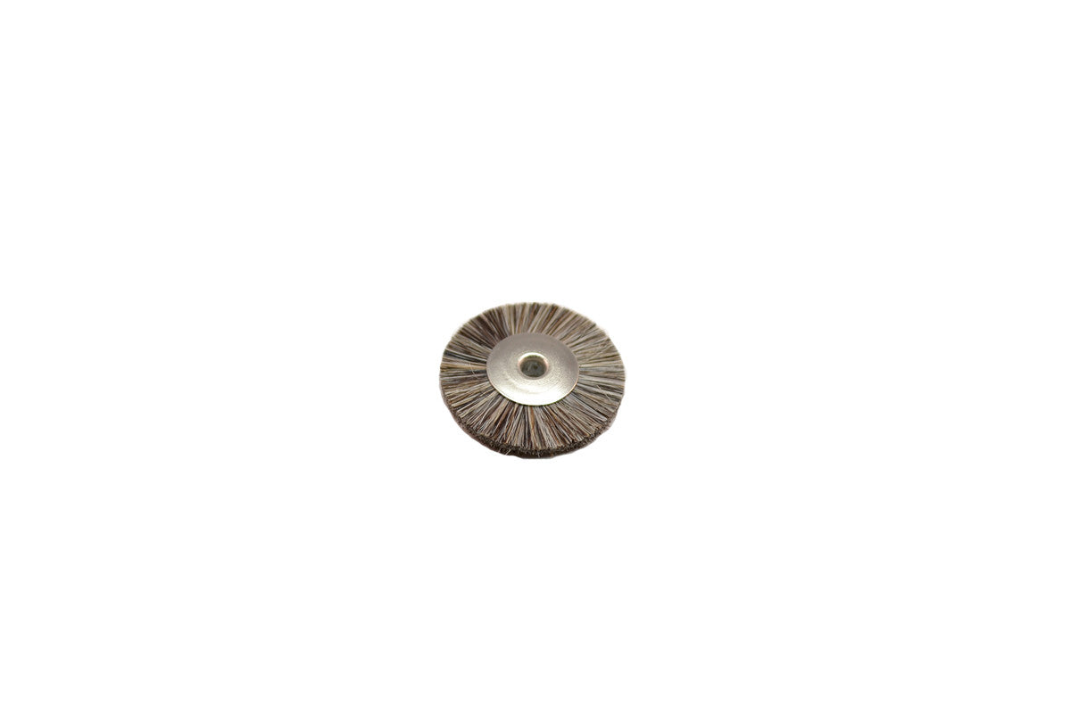 Grobet USA® 16.691 Soft Bristle Wheel Brush, 1″ Diameter 1/8″ Arbor Hole, 1 Gross (144 Pcs)