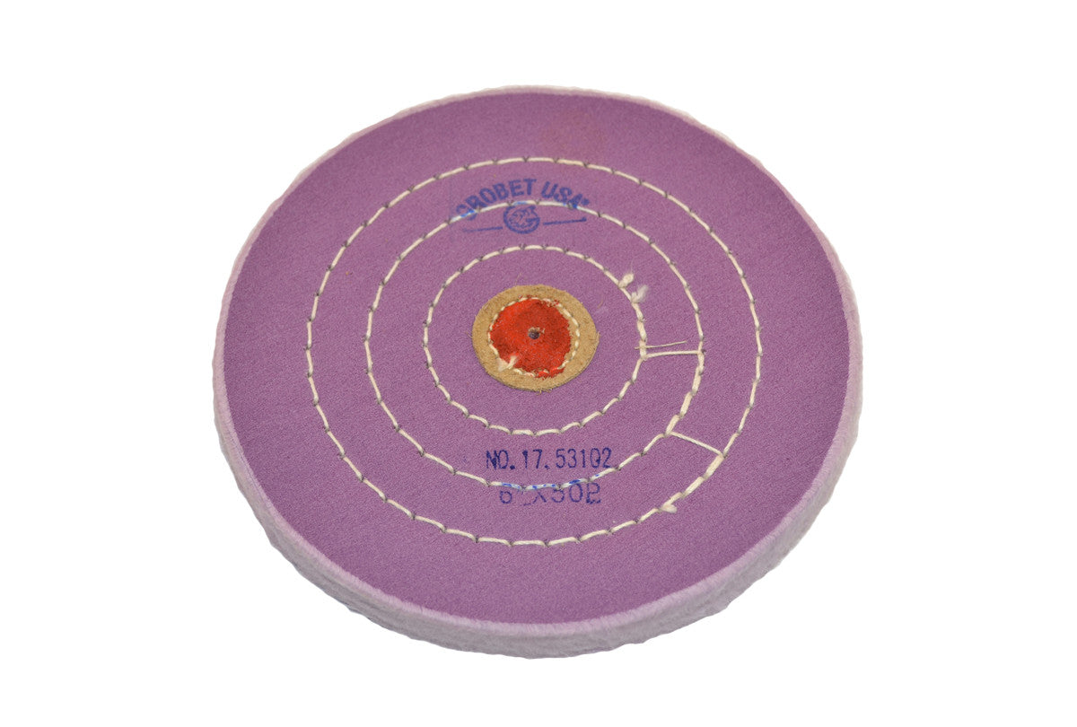 Grobet USA® 17.532 Berry Muslin Buff, 5″ X 50 Ply, EA