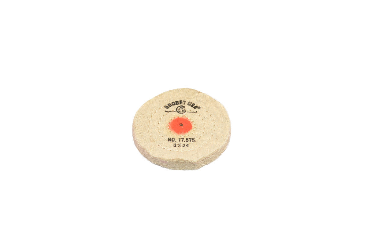 Grobet USA® 17.575 Regular Muslin Buff, 3″ X 24 Ply, EA