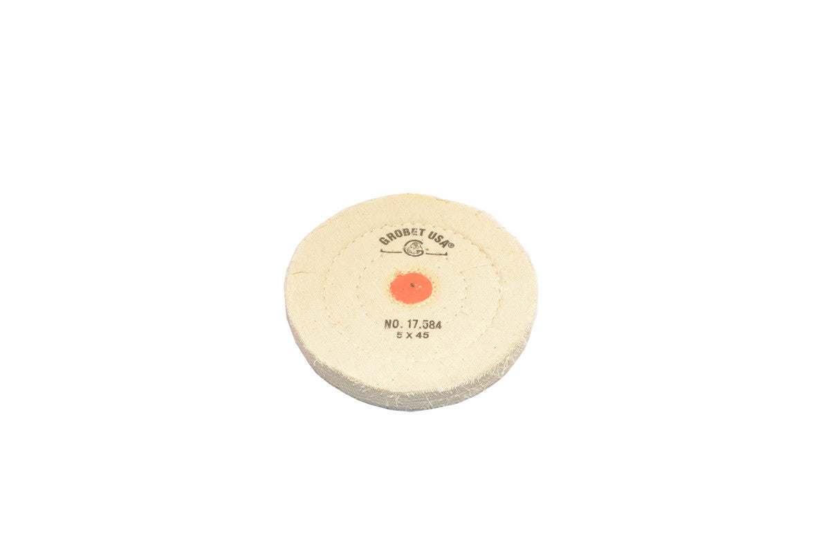 Grobet USA® 17.584 Regular Muslin Buff, 5″ X 45 Ply, EA