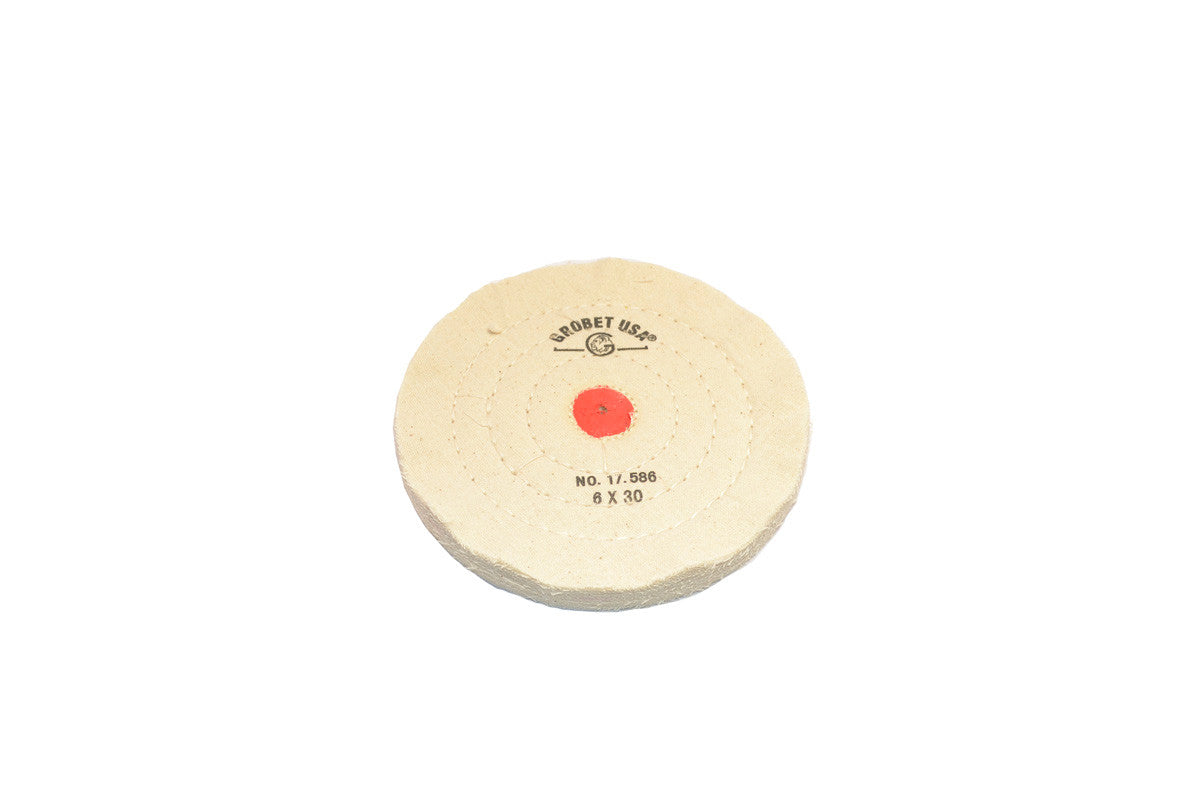 Grobet USA® 17.586 Regular Muslin Buff, 6″ X 30 Ply, EA