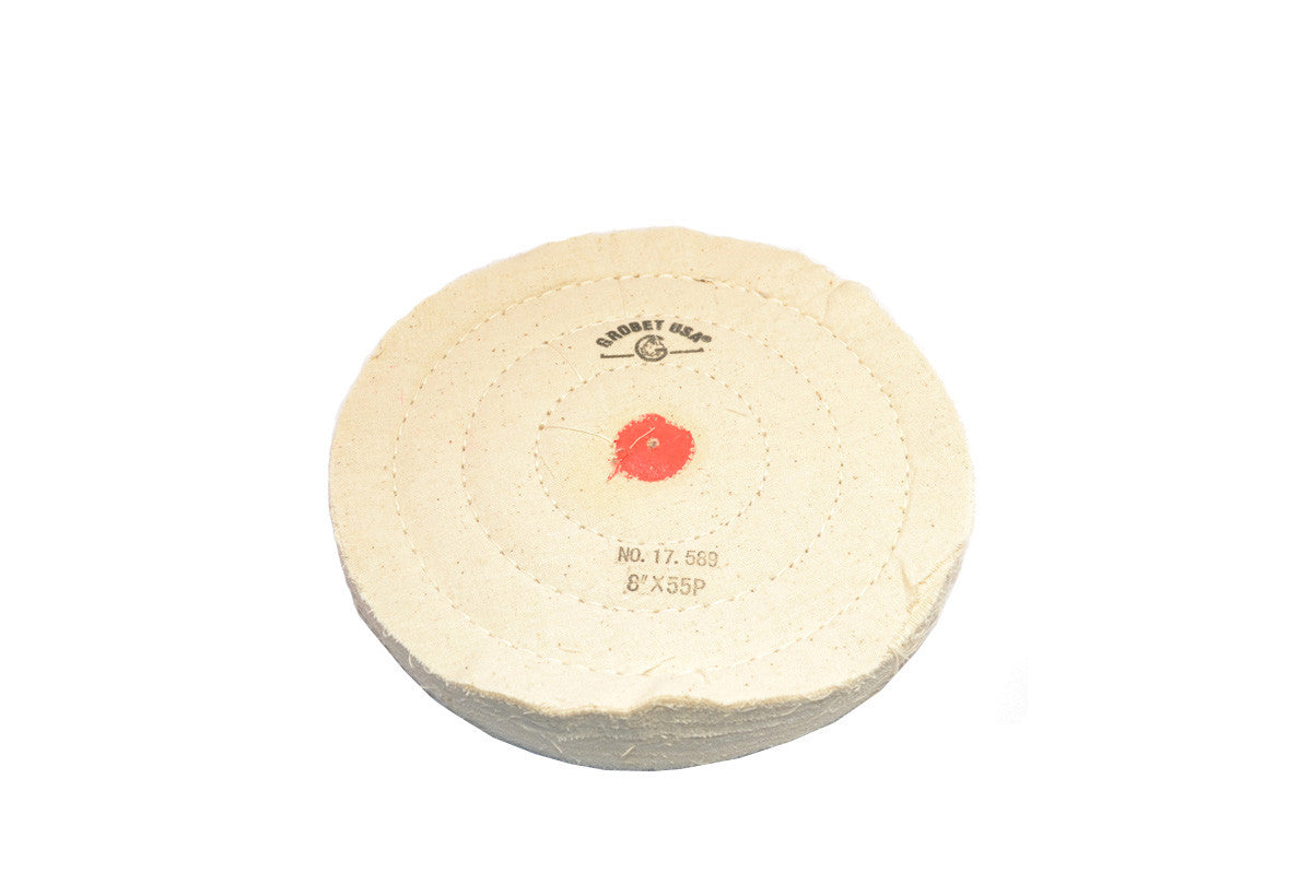 Grobet USA® 17.589 Regular Muslin Buff, 8″ X 55 Ply, EA