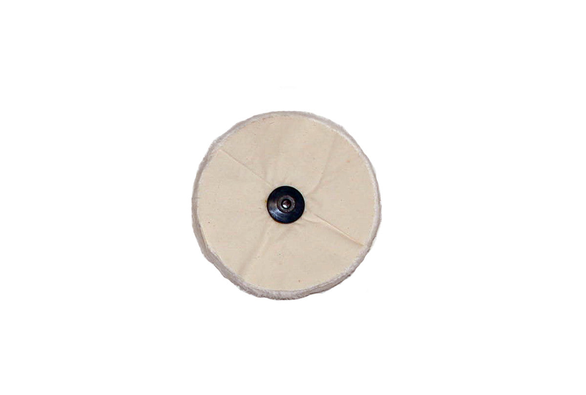 Grobet USA® 17.722 Finex Muslin Buff, 6″ X 54 Ply, Plastic Center, EA